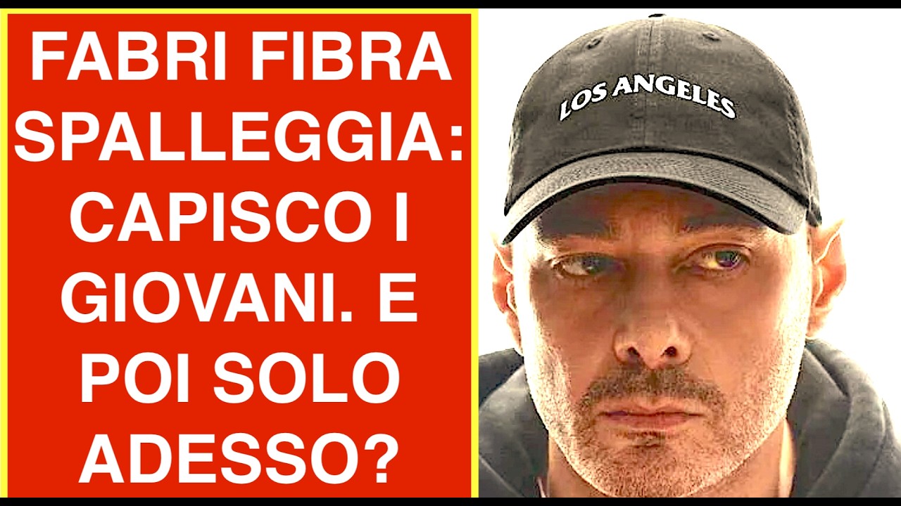 FABRI FIBRA SPALLEGGIA: CAPISCO I GIOVANI. E POI SOLO ADESSO?