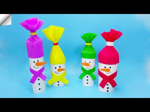Easy Paper snowman Christmas paper crafts 2023