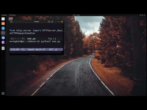 Simple HTTP server with python