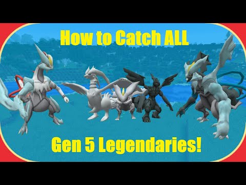 How to Catch Every Gen 5 Legendary in Pixelmon!  (ALL Forms)