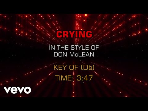 Don McLean - Crying (Karaoke)
