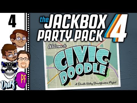 Let's Play The Jackbox Party Pack 4 Part 4 - Civic Doodle: More Teeth