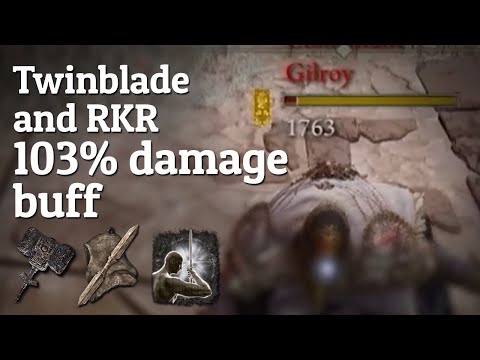 The Twinblade talisman has synergy with RKR AND I LOVE IT