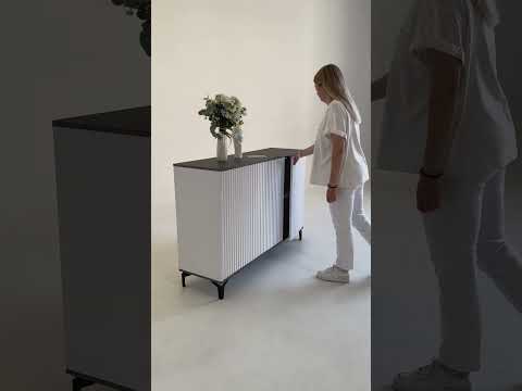 Миниатюра изображения товара Тумба Shtabe Royal 5051 эко (белый/металл бруклин/черный)