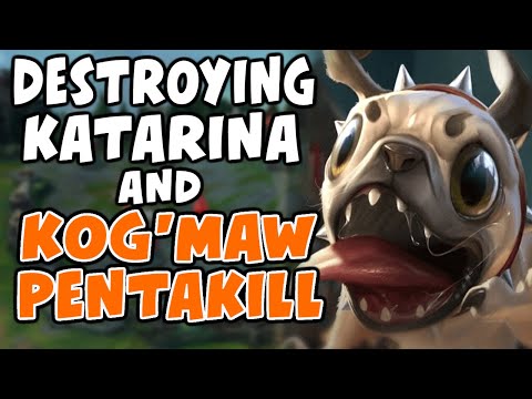 How I DESTROYED KATARINA with KOG'MAW MID & GOT A PENTAKILL | Challenger Kog'Maw - League of Legends
