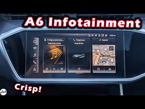 2023 Audi A6 – Infotainment Demo | How-to-Use Touchscreen, Apple CarPlay & Android Auto, Bluetooth