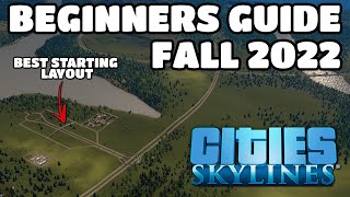 How To Start A City As A Beginner In 2022 // Cities: Skylines Vanilla Tutorial Ep 01