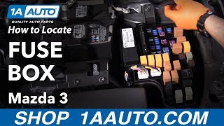 How to Locate Fuse Box 13-19 Mazda 3