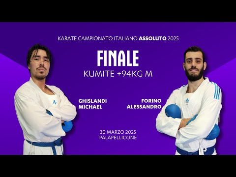 🥋 Karate Assoluto 2025 🥊 #kumite +94kg M 👉 Ghislandi vs Forino