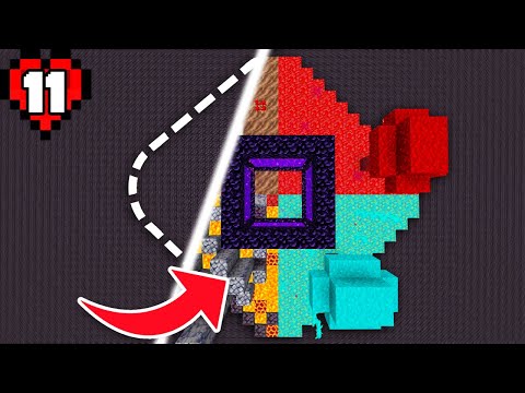 I Transformed the Nether Portal in Minecraft Hardcore!