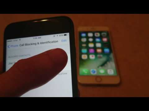 iPhone 7 How to Block a Number iOS 10 - YouTube