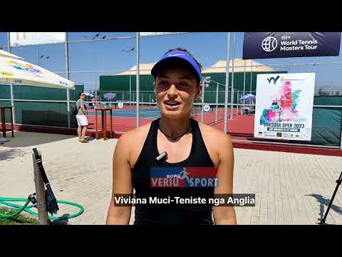 Viviana Muçi, tenistja shqiptare që vjen nga Anglia, flet për Turneun Ndërkombëtar-Shkodra Open 2023