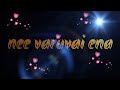 Nee Varuvai Ena Paarthu Paarthu Kangal Puthurippen Tamil Lyrics Song