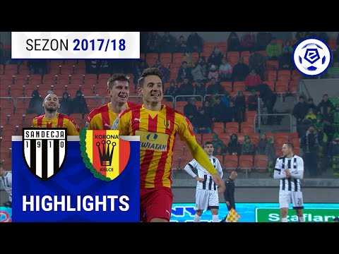 Sandecja Nowy Sącz - Korona Kielce 3:3 | SKRÓT | Ekstraklasa 2017/18 | 23. Kolejka