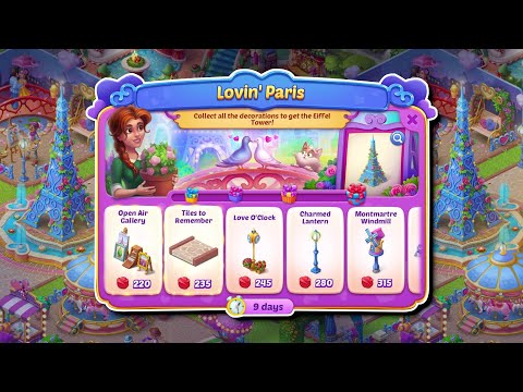 Lovin Paris - Playrix Homescapes - Valentines Day - Level 5500 - Android Gameplay