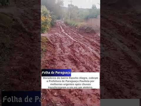 Lama no Rancho Alegre: Ruas Ficam Intransitável em Paraguaçu