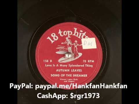 Love is a Many Splendored Thing ~ Vincent Lopez Orch. and Singers (1955)