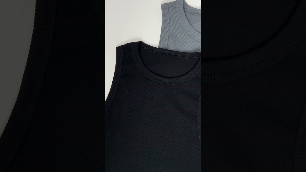 Detalhes da regata canelada em ribana!