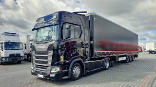 Влекач Scania S 560 + полуремарке със завеси | Изображение 4 - Autoline