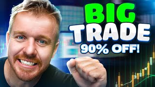 Big Trade LIVE! $9000! APEX Trader Funding! 90% OFF!