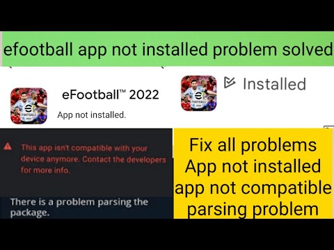 Efootball app not installed problem solved