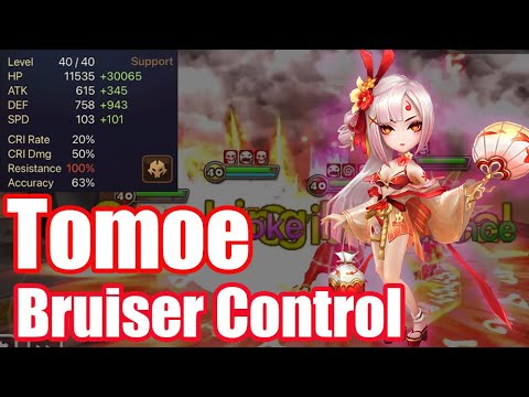 【Summoners War | Curry's RTA】The Power Bruiser Control Team with Tomoe, New RTA Play Style Debut!!