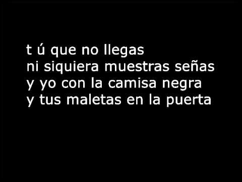 Juanes La Camisa Negra  Lyrics .wmv