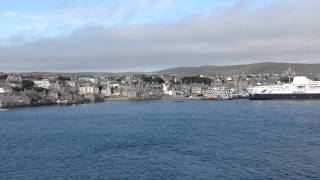 Lerwick e la costa delle isole Shetland in Scozia