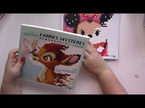 Flip: 2 Disney Carres Magiques Pixels Tsum Tsum & Disney Animals Color by Number Coloring Book