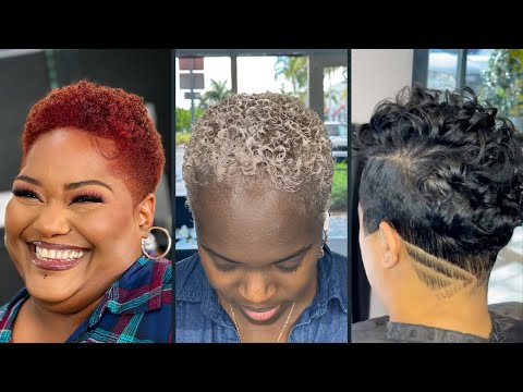 Round Face Pixie Cut Plus Size