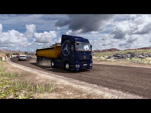 ETS2 1.38 Promods 2.50 Mercedes Axor 1840 from Tartus To Safawi (Syria to Jordan)+JBX Graphics 2