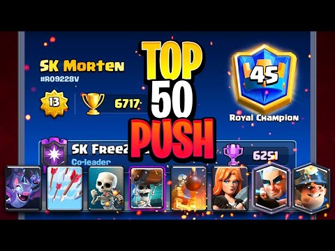 🏆TOP 50 GLOBAL LIVE LADDER PUSH! MINER CYCLE OP! Clash Royale