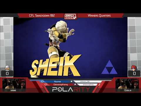 CFL Smackdown 182 WiiU - Vinnie (Sheik) vs Goblin (Roy) - Winners Quarters