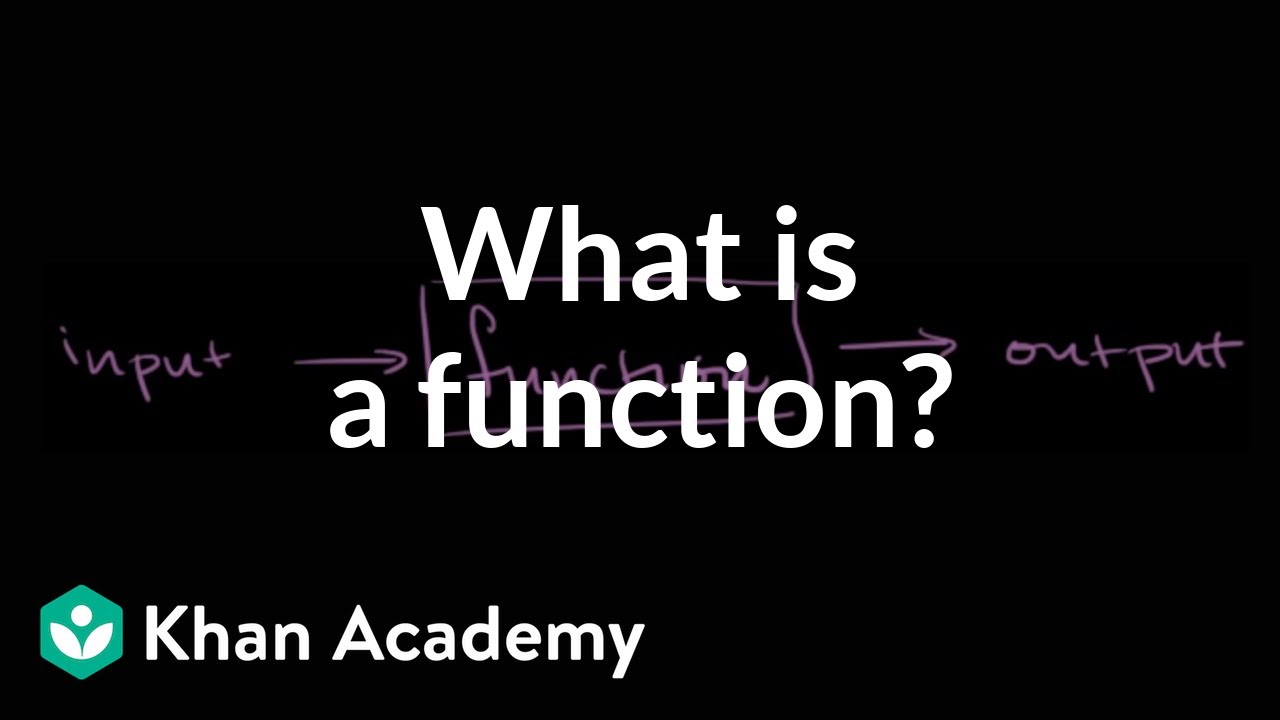 What is a function | Functions and their graphs | Algebra II | Khan Academy