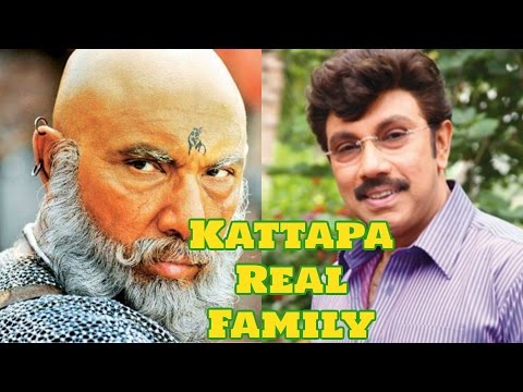 Bahubali 2 Sathyaraj as Kattapa Real Family Pics Video