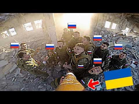 House Full of Russian Troops Hit by Ukrainian Heavy FPV Drone!