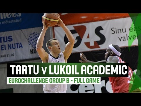 Tartu Rock (EST) v Lukoil Academic (BUL) – Full Game - Regular Season – 2014-15 EuroChallenge