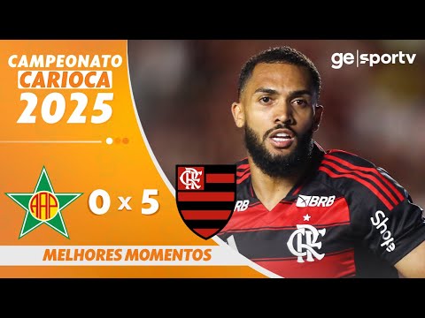 Gols e lances de Portuguesa - RJ x Flamengo