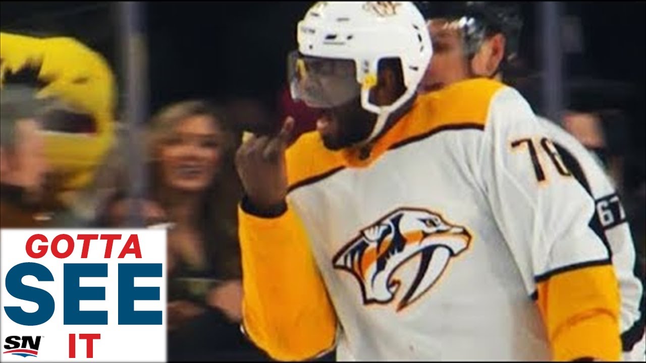 Vidéo: Pierre-Édouard Bellemare a MORDU PK Subban!!!!!!!! OUCH!!!