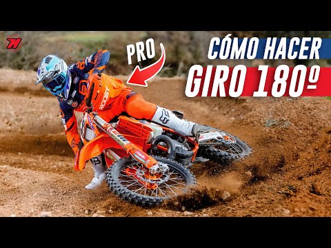 CÓMO DERRAPAR y hacer GIRO 180° en moto ENDURO. ¡Like a PRO! 🔥