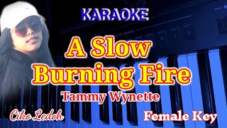 A SLOW BURNING FIRE_Tammy Wynette_Female Key_Karaoke