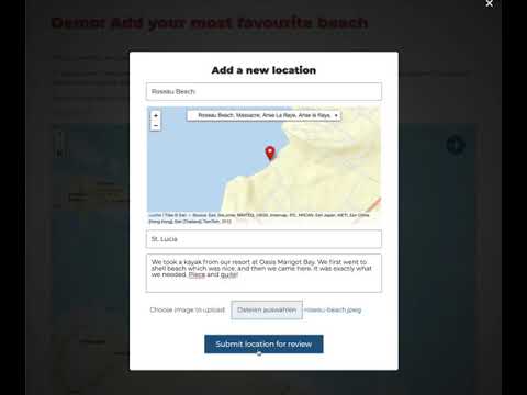 Open User Map: Visitors can add locations