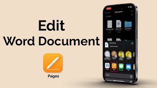How to Edit Word Documents on iPhone for Free?