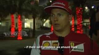 Kimi Räikkönen interview Bahrain pre-season testing 27.2.2014 // FansOfKR
