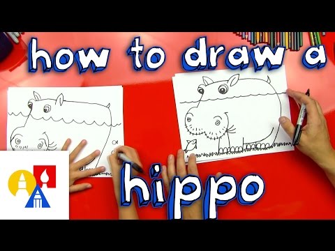 How to draw a hippo