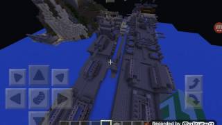 【マインクラフトPE】俺の軍事部は､始まったばかりだぁ！軍話２前編「我が国が誇る　大型輸送艦紹介！」