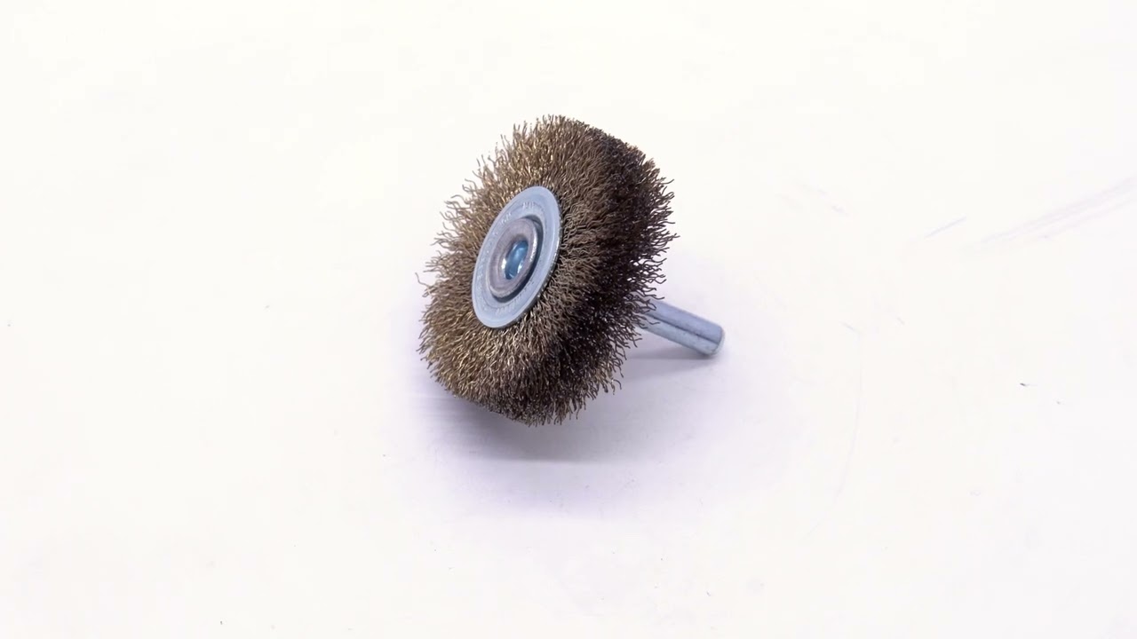 JTC5852 - ワイヤーブラシ - ブラシ厚み：10mm、ブラシ径：50mm、軸径：6mm