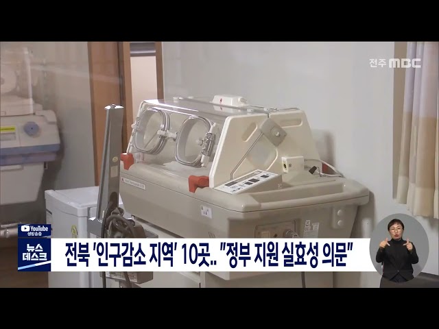 전북 '인구감소지역' 10곳, 정부 지원 실효성 의문