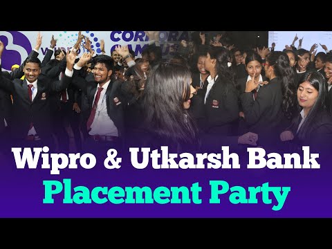 Students Enjoying Placement Party | Wipro & Utkarsh Bank Placement Party