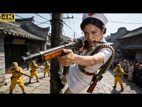 ⚔️【2025最新抗日神劇】柔弱護士竟是最強槍神，一槍消滅1000日軍⚔️ Kungfu丨Action丨功夫丨抗日丨動作丨Chinesedrama丨中國電視劇丨中国功夫丨枪战丨Tai  Chi